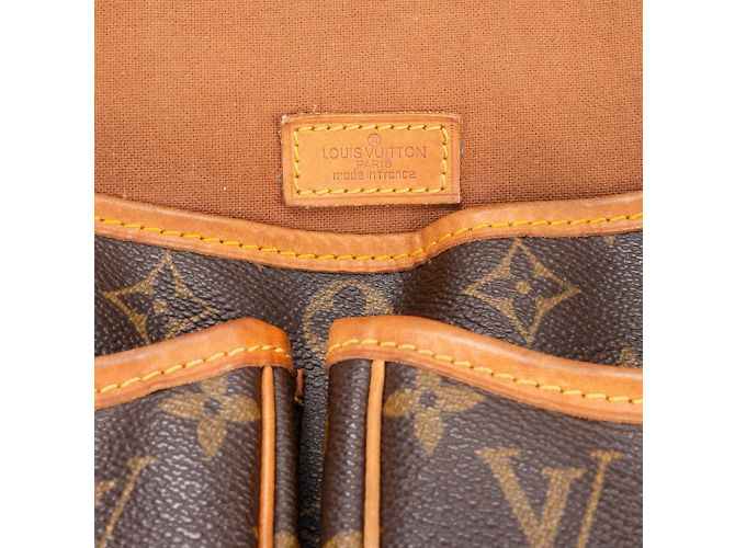 Borsa a tracolla Louis Vuitton in tela monogramma Sac Gibeciere GM Marrone - vista 10