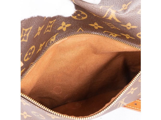 Borsa a tracolla Louis Vuitton in tela monogramma Sac Gibeciere GM Marrone - vista 12