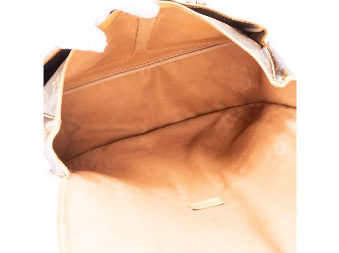 Borsa a tracolla Louis Vuitton in tela monogramma Sac Gibeciere GM Marrone - vista 9