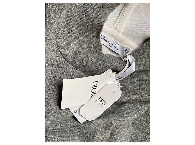 suéter gris christian dior - vista 4