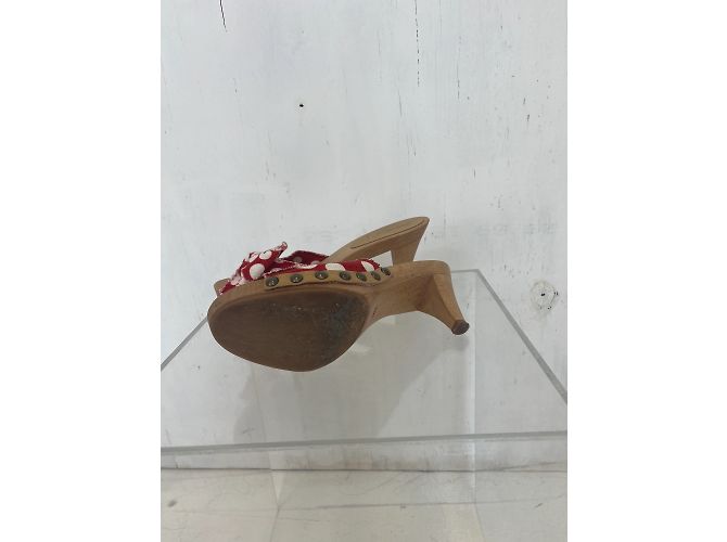 Zoccolo a pois di Miu Miu Marrone - vista 3