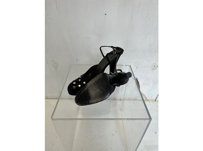 Versace High Heels Schwarz Stoff Größe 38 - Ansicht 3
