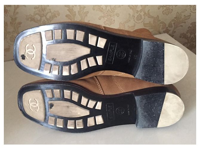 Chanel Ankle Boots Camel Leather - view 9