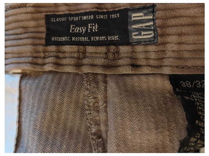 Gap Herren Samthose hellbraun - Ansicht 4