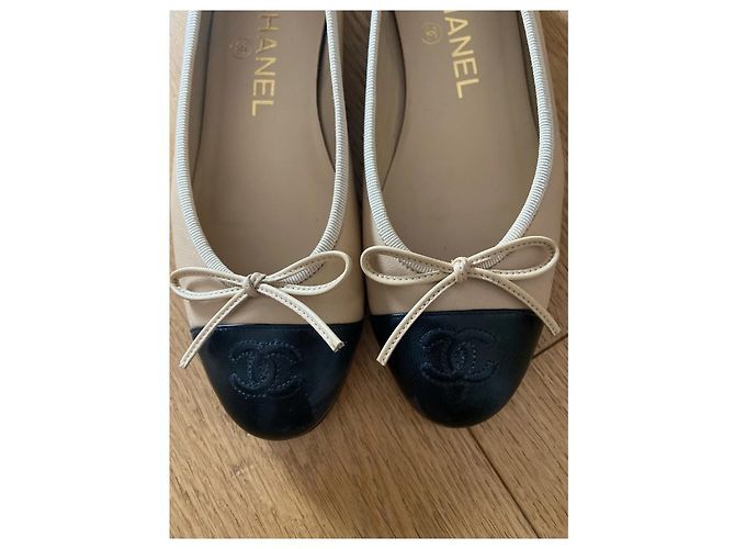 Bailarina Chanel Cambon Beige - vista 2
