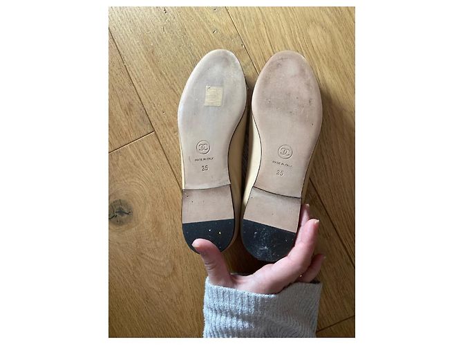 Bailarina Chanel Cambon Beige - vista 6
