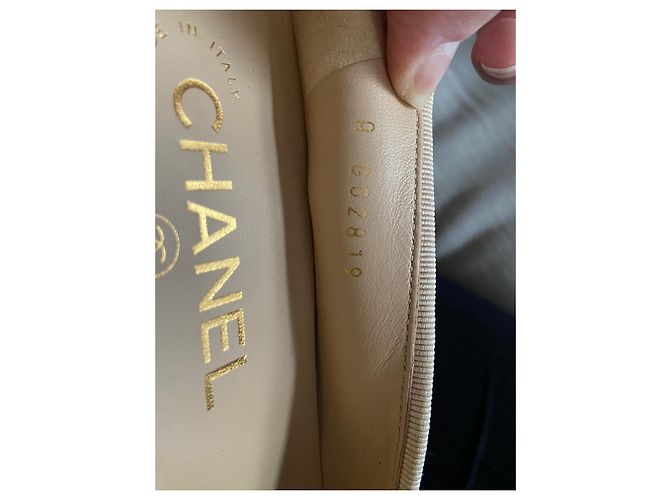 Bailarina Chanel Cambon Beige - vista 7
