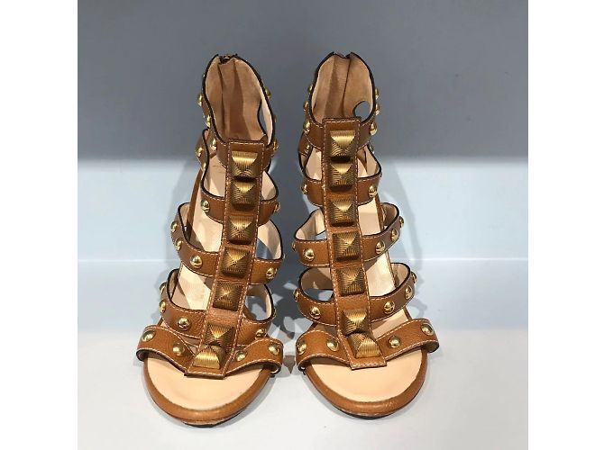 Sandali GIUSEPPE ZANOTTI T.EU 39 Pelle Cammello - vista 2