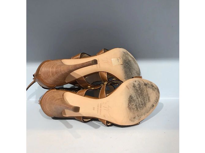 Sandali GIUSEPPE ZANOTTI T.EU 39 Pelle Cammello - vista 4