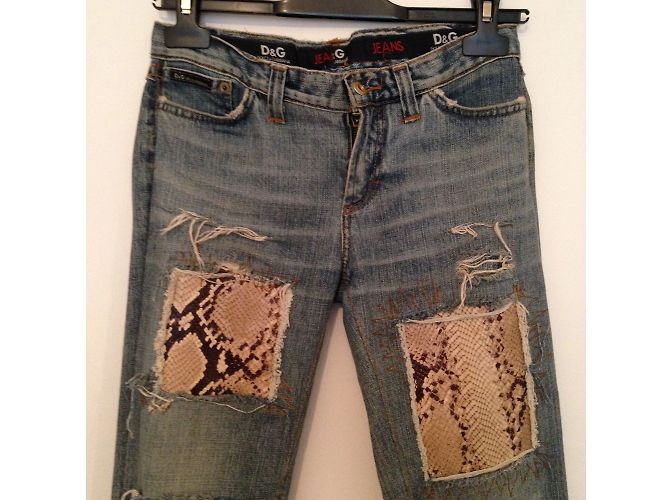 DOLCE & GABBANA Jeans T.US 24 Algodón Azul - vista 2