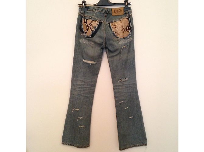 DOLCE & GABBANA Jeans T.US 24 Algodón Azul - vista 3