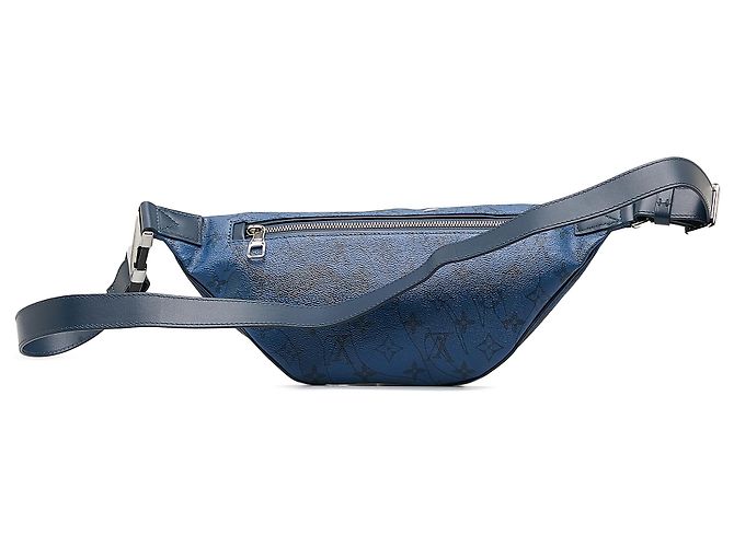 Bumbag Marsupio Louis Vuitton Aquagarden Discovery con monogramma blu - vista 3