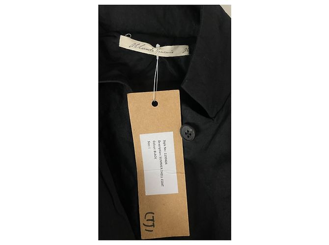 Autre Marque Abrigo negro con cuello mao Aleksandr Manamis - vista 6