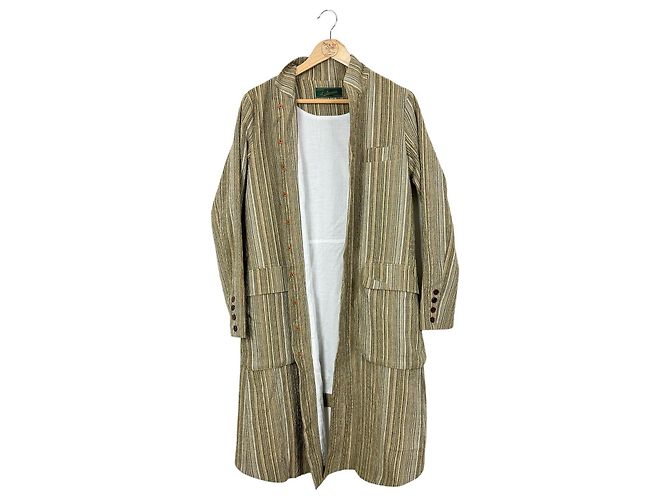 Autre Marque Abrigo Aleksandr Manamïs de algodón y lino Multicolor - vista 3