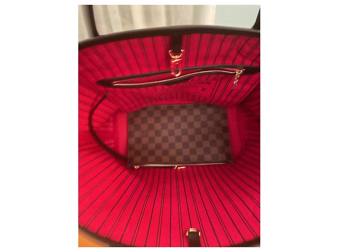 Louis Vuitton Neverfull MM Marron - vue 8