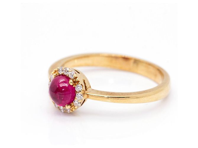 Autre Marque Anello d'oro, Brillanti e Rubi Rosso - vista 3