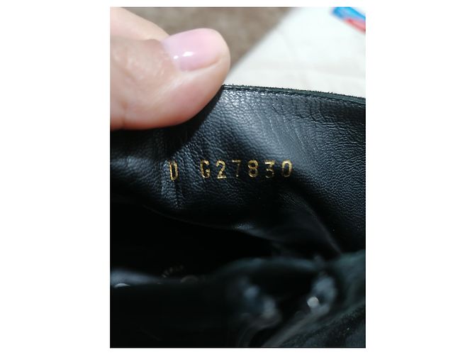 Cambon Stivaletti Chanel neri in scamosciato e vernice Nero - vista 2