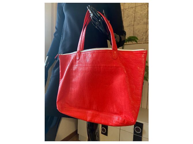 Borsa a mano Courreges in vinile rosso - vista 2
