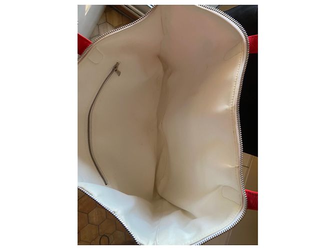 Borsa a mano Courreges in vinile rosso - vista 5