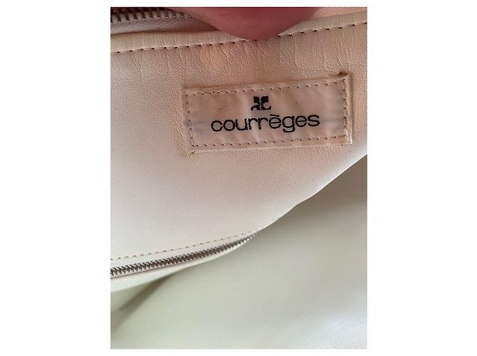 Borsa a mano Courreges in vinile rosso - vista 6