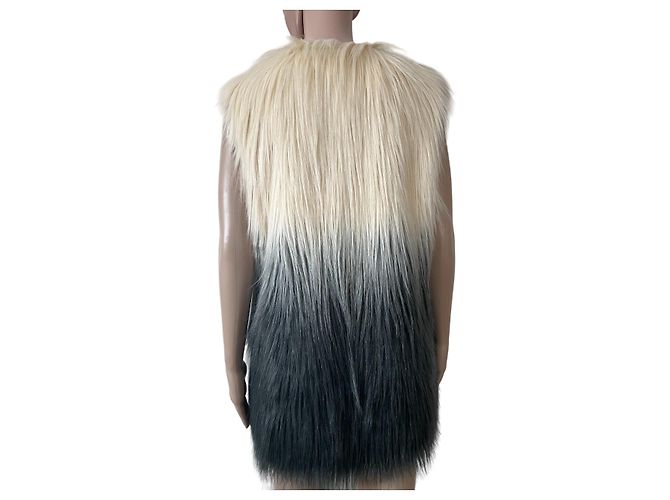 Chaleco de piel sintética Topshop Beige L - vista 2
