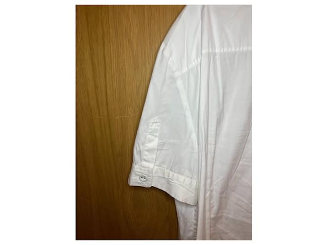 Camisa de algodón blanca Prada Blanco - vista 4