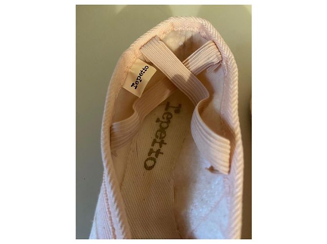 Pantofole da danza Repetto in cotone rosa per bambina - vista 2