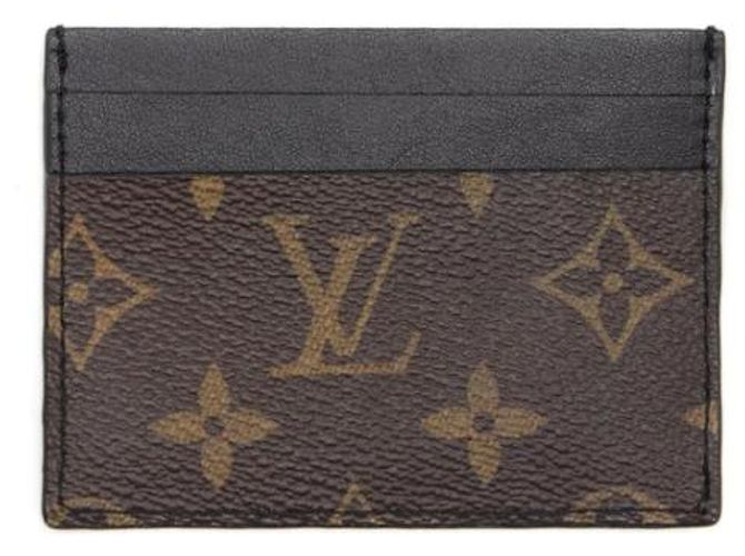 Tarjetero Louis Vuitton con monograma reciclado Castaño - vista 2