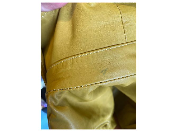 Maje Perfecto Lederjacke senf - Ansicht 10