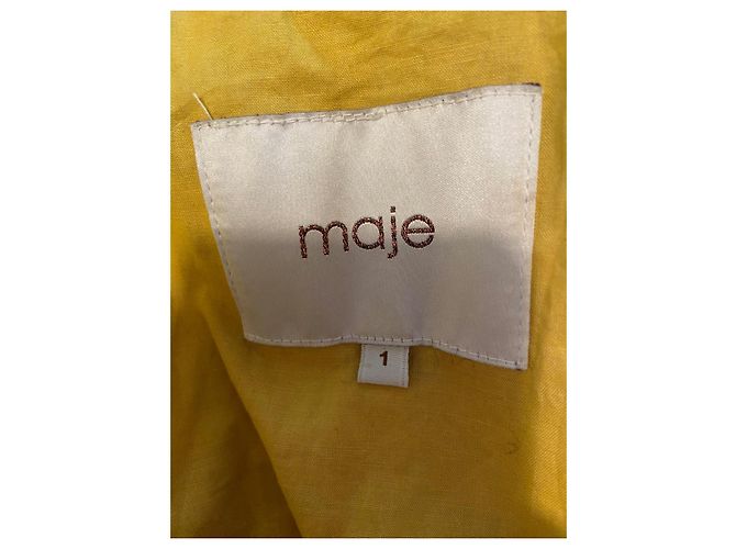 Maje Perfecto Lederjacke senf - Ansicht 8