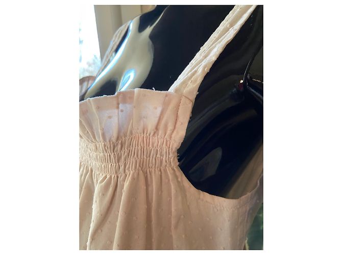 Marc by Marc Jacobs Top de tirantes en algodón plumetis beige rosa - vista 5