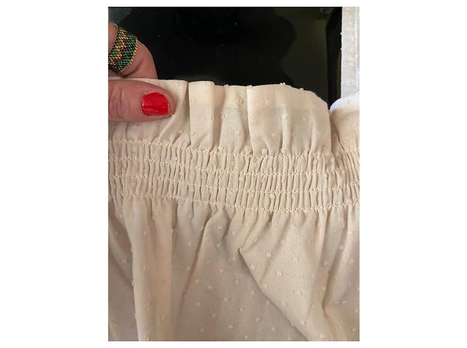 Marc by Marc Jacobs Top de tirantes en algodón plumetis beige rosa - vista 6