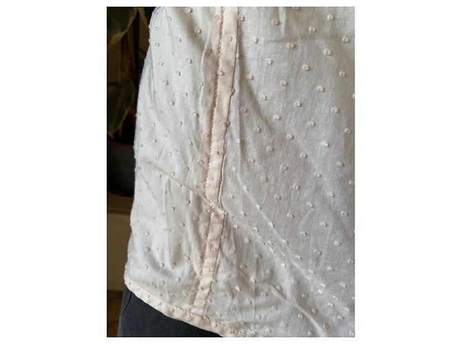 Marc by Marc Jacobs Top de tirantes en algodón plumetis beige rosa - vista 7
