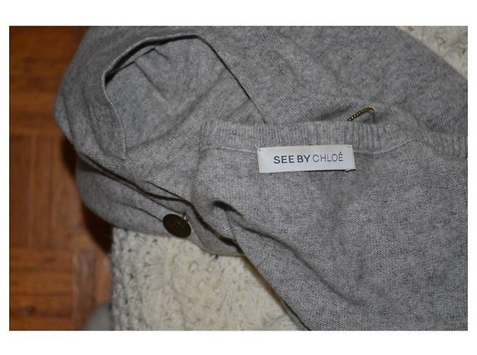 See by Chloé Wollmischkleid grau - Ansicht 4