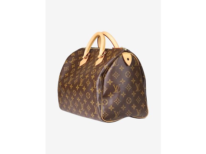 Louis Vuitton marrón de la vendimia 2006 Monogram Speedy 30 Castaño - vista 5