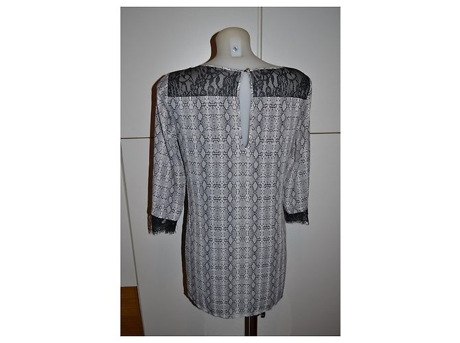 Langer Patrizia Pepe Pullover mit Spitzendetails Mehrfarben - Ansicht 2