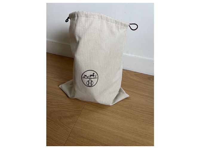 Borsa a secchiello Hermès Halter 17 in pelle arancione - vista 6