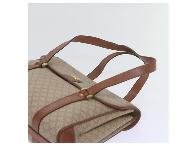 Céline CELINE Borsa a tracolla in tela Macadam Beige Auth 60074 - vista 14