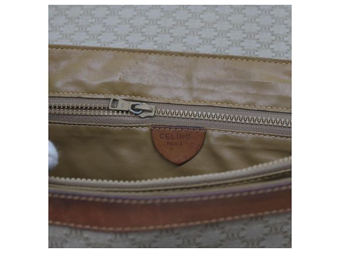 Céline CELINE Borsa a tracolla in tela Macadam Beige Auth 60074 - vista 19