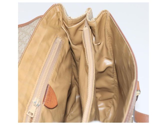 Céline CELINE Borsa a tracolla in tela Macadam Beige Auth 60074 - vista 21