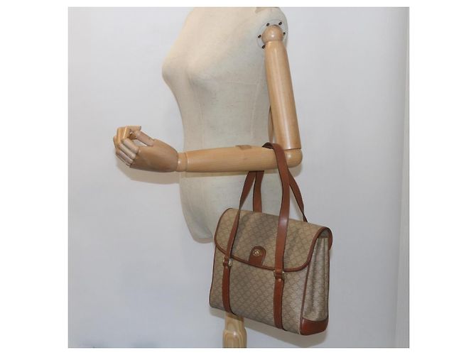 Céline CELINE Borsa a tracolla in tela Macadam Beige Auth 60074 - vista 23