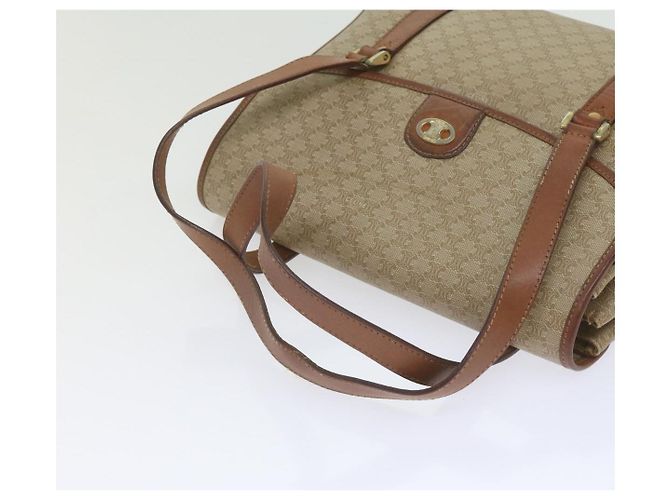 Céline CELINE Borsa a tracolla in tela Macadam Beige Auth 60074 - vista 7