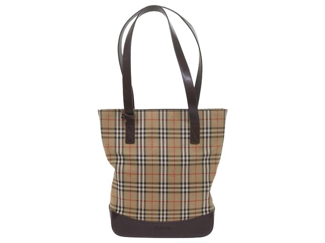 Autre Marque Burberrys Nova Check Umhängetasche Canvas Beige Auth 60870 - Ansicht 13