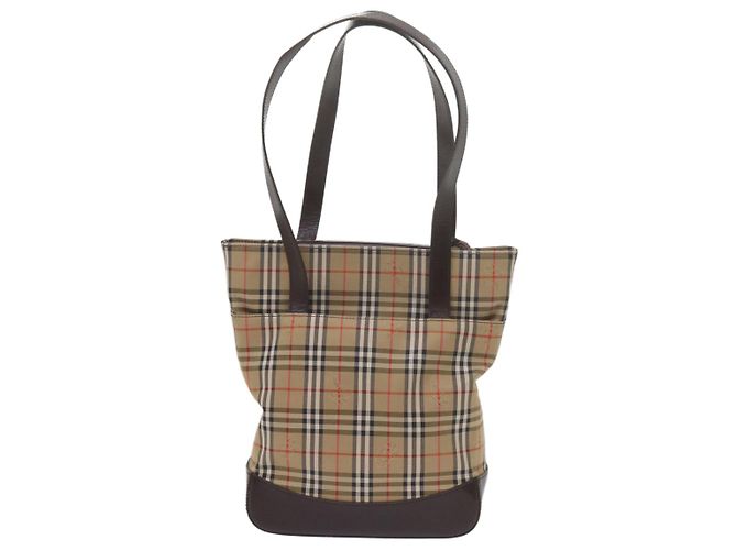 Autre Marque Burberrys Nova Check Umhängetasche Canvas Beige Auth 60870 - Ansicht 2
