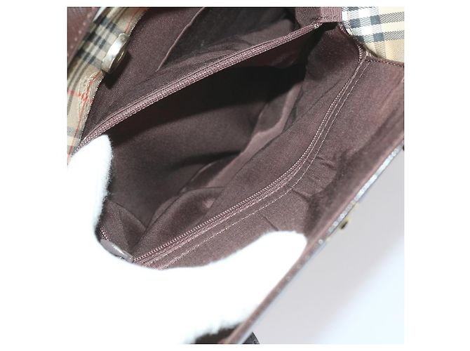 Autre Marque Burberrys Nova Check Umhängetasche Canvas Beige Auth 60870 - Ansicht 21