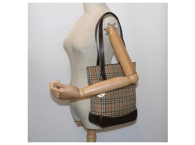Autre Marque Burberrys Nova Check Umhängetasche Canvas Beige Auth 60870 - Ansicht 22