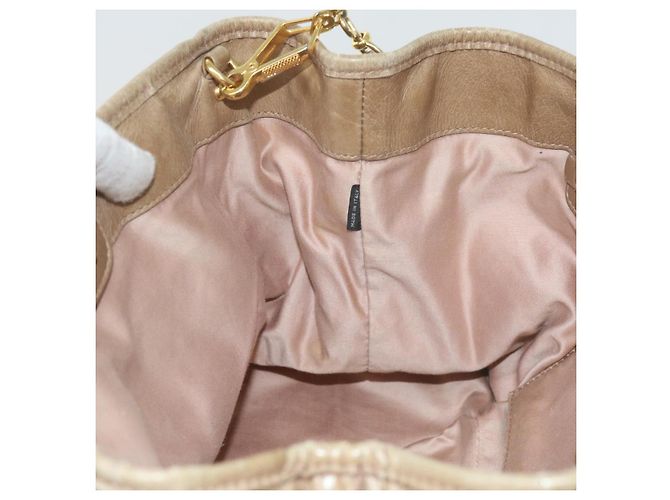 Miu Miu Borsa a Mano in Pelle 2modo Brown Auth bs10362 - vista 20
