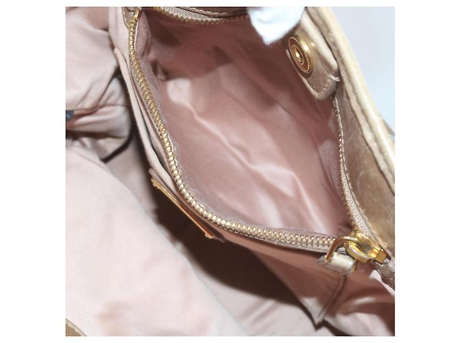 Miu Miu Borsa a Mano in Pelle 2modo Brown Auth bs10362 - vista 23