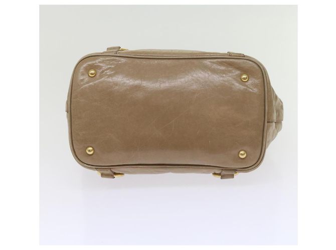 Miu Miu Borsa a Mano in Pelle 2modo Brown Auth bs10362 - vista 5
