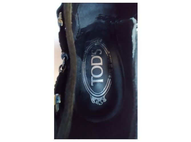 Décolleté Tod's in camoscio nero - vista 10
